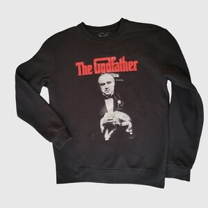 Zara Black The Godfather Crewneck Sweater